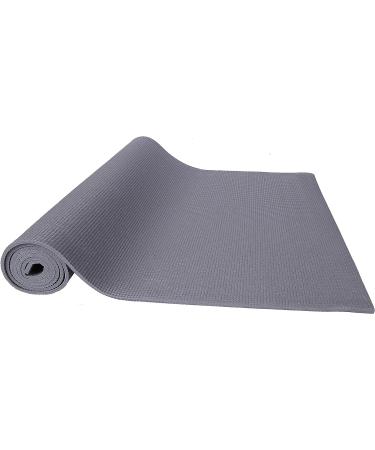 BalanceFrom 1/4-Inch High Density Anti-Tear Yoga Mat Set - Gray Mat with Carrying Strap & Yoga Blocks - Buy Online on GoSupps.com