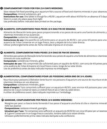 BPS 10x Weekend Fish Food 3 Days for All Kinds of Aquarium Fish Food Blocks BPS-4126*2 - Buy Online on GoSupps.com