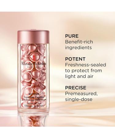 Elizabeth Arden Retinol Ceramide Capsules Night Serum - 60 Line Erasing Capsules - Buy Online on GoSupps.com
