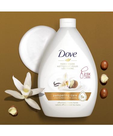 Dove Pampering Care Hand Wash 3-Pack - Shea Butter & Warm Vanilla Cleanser - 34 oz - For Clean & Softer Hands - Washes Away Dirt & Germs - Buy Online on GoSupps.com