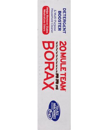 20 Mule Team All Natural Borax 65oz - Pack of 4 | Laundry Detergent Booster & Household Cleaner - Buy Online on GoSupps.com