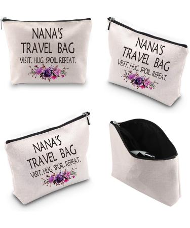 Nana's Travel Cosmetic Bag - Perfect Grandma Gift for Nana's Birthday and Mother's Day - Buy Online on GoSupps.com