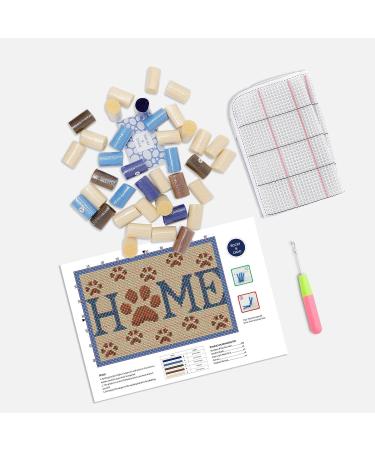 ROCKY&CHAO DIY Latch Hook Kit for Home Decoration - 60x40cm Rug Making Kit for Adults & Kids - Birthday Gift for Women - Home Rug - Buy Online on GoSupps.com