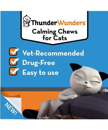 ThunderWunders Cat Calming Chews | Vet Recommended for Anxiety Relief | 100 Count - Buy Online on GoSupps.com