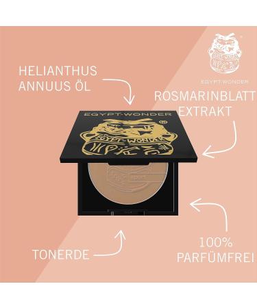 Egypt-Wonder Compact Single Matt Powder | Mineral Face Powder for All Skin Types | Perfect Matte Complexion | Original Since 1980 - 10g - Buy Online on GoSupps.com