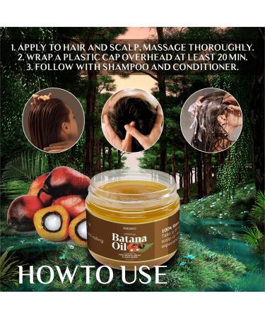 100% Natural Batana Oil for Hair Growth - Dr. Sebi Approved Conditioner | Prevent Hair Loss & Moisturize Scalp - 4oz from Honduras - Buy Online on GoSupps.com