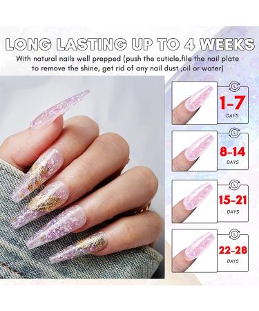 Makartt Glitter Poly Nail Gel Kit - 4 Shimmering Colors - Perfect for DIY Nail Art and Professional Salons - Buy Online on GoSupps.com