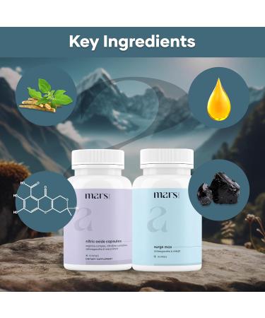 mars by GHC Growth Max Combo | Nitric Oxide Capsules + SurgeMax Capsules | Performance & Vitality Support | 240 Capsules | Pack of 3 - Buy Online on GoSupps.com
