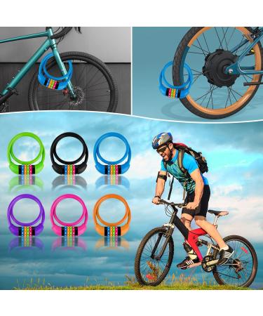 Buy Gold Pool Bicycle Lock for Kids | Colorful 4-Digit Combination Cable Lock - 650x11 mm Pink Kids Bike Lock - Buy Online on GoSupps.com
