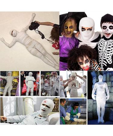 Buy Halloween Mummy Bandage Wrap | Self-Adhesive White Stretch Gauze for Zombie Props & Party | 1 Roll - Buy Online on GoSupps.com