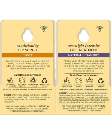 Burt's Bees Lip Balm & Lip Treatment Set - Overnight Intensive Care & Conditioning Scrub - 0.50 oz (Pack of 1) - Buy Online on GoSupps.com