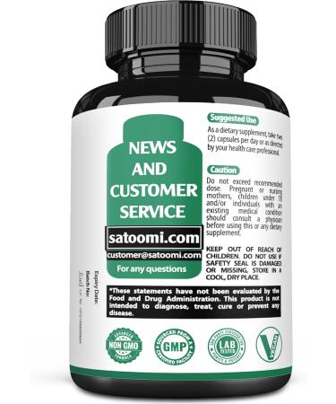 Satoomi 9in1 Moringa Capsules - Featuring Moringa, Turmeric, Boswellia, Ginger, Ashwagandha, Ceylon Cinnamon and Milk Thistle, and Resveratrol | Support Mood, Heart & Overall Health - 60 Count - Buy Online on GoSupps.com
