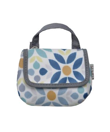 JJ Cole Pacifier Holder Cream/Black Prairie Blossom