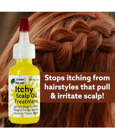 Urban ReLeaf Itchy Scalp Oil Treatment | Soothe Irritation for Braids Wigs & More | Natural Herbal Remedy Made in USA - Buy Online on GoSupps.com