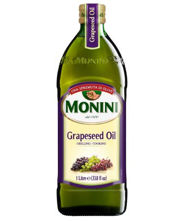 Monini Premium Extract Grapeseed Oil | Italian Imported | Perfect for Grilling and Cooking | 33.8oz