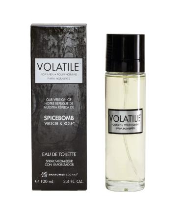 PB ParfumsBelcam Volatile for Men version of Viktor & Rolf Spicebomb, 3.4 Fl Oz EDT Spray, Fruity