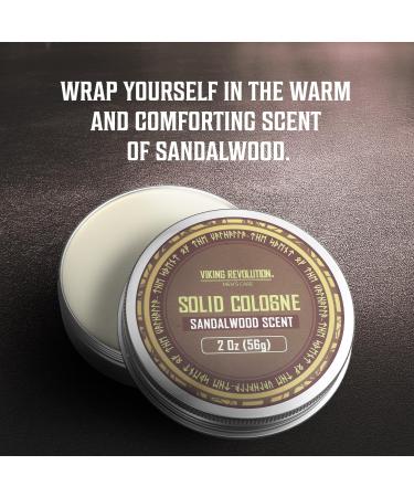 Viking Revolution Sandalwood Mens Solid Cologne Men 2 Oz - Men Solid Perfume with Sandalwood Cologne for Men - Balm Cologne for Mens Cologne Balm Travel Cologne Wax (1 pack Sandalwood) Sandalwood 2 Ounce (Pack of 1) - Buy Online on GoSupps.com