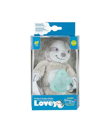 Dr. Brown's Baby Lovey Sloth Pacifier Holder & Teether Clip with HappyPaci - 100% Silicone, 0-12m - Buy Online on GoSupps.com