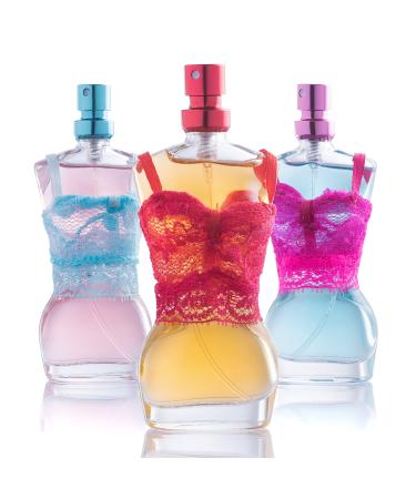 Body Spray Mist Perfume Fragrance for Girls, 3 Piece Eau De Parfum Gift Set for Girls of All Ages, Little Girls, Young Girls, Tween Girls, Pre-Teen & Teenage Girls | 3 Mannequin Figure Shaped Perfume Bottles - INSPIRE Fash