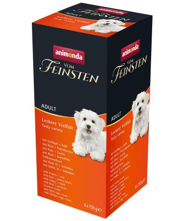 Animonda of the finest adult dog food wet food for adult dogs mix -packs delicious whip 6 x 150 g of delicious variety 1 piece (6 Pack)