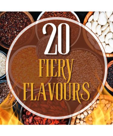 Chilli Advent Calendar 2023-24 Days of Hot Chilli Sauce Advent Calendar with 20 Fiery Flavours - Christmas Hot Sauce Gift Set for Chilli and Spicy Foods Lovers (Black (Sachet)) - Buy Online on GoSupps.com