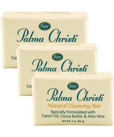 Palma Christi (Castor Oil) Natural Cleansing Bar Soap  3 bar set