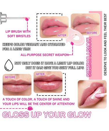 Buy Hydrating Lip Oil | Plumping Lip Glow Oil | Tinted Long-Lasting Moisturizing Lip Balm - Non-Sticky Gloss with Brush - International Shipping Available - Buy Online on GoSupps.com