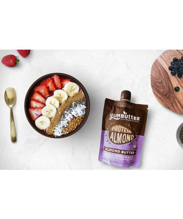 Yumbutter Protein Almond Butter 6.2oz â€“ Vegan Keto Nut Butter, Probiotics, Paleo, Gluten-Free, Non-GMO - Buy Online on GoSupps.com