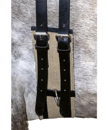 HKM Horses Lunging Belt with Handle | Durable Canvas & Leather | Pony Black-Beige - Shop Internationally - Buy Online on GoSupps.com