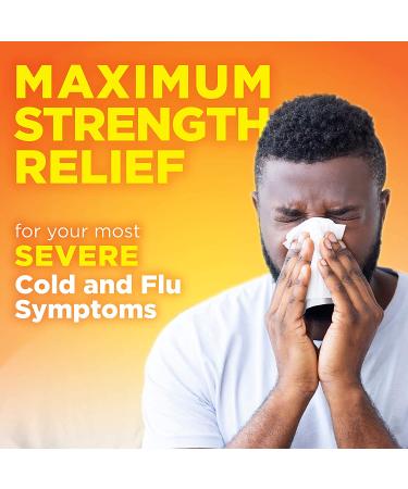 Amazon Basic Care Severe Daytime Cold and Flu Relief Liquid Medicine - 12 Fl Oz (Pack of 1) - Buy Online on GoSupps.com