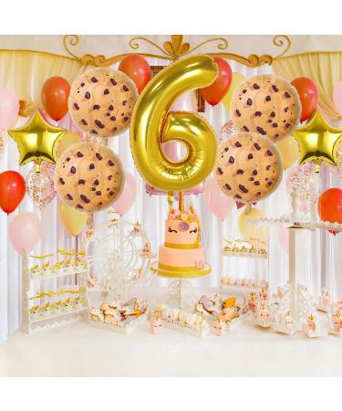 Chocolate Chip Cookie Party Decorations 7pcs Cookies Birthday Number Foil Balloon for Milk and Cookies 8th Birthday Party Supplies (8th) - Buy Online on GoSupps.com