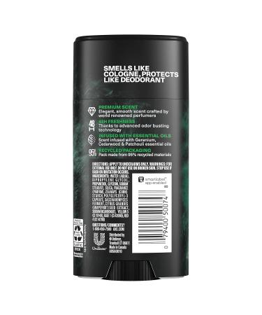AXE Fine Fragrance Collection Aluminum No Deodorant Stick for Men Green Geranium 4 Count with 48H Odor Protection and All-Day Freshness Infused with Geranium Cedar & Patchouli Essential Oils 2.6 oz - Buy Online on GoSupps.com