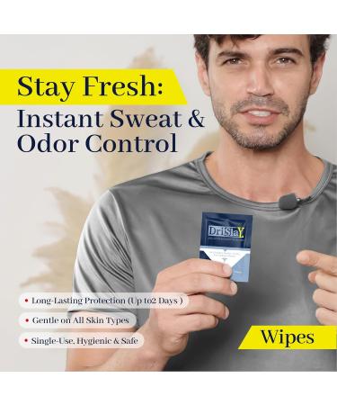 Antiperspirant Wipes Body Deodorant Travel Essentials Wipes for Excessive Sweating & Hyperhidrosis Average 48 Hours Protection Pack of 15 - Buy Online on GoSupps.com