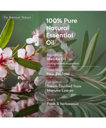 100% Pure Manuka Essential Oil - Therapeutic Grade for Skin Nails & Aromatherapy - Fresh Herbaceous Aroma (0.34 Fl Oz - Buy Online on GoSupps.com