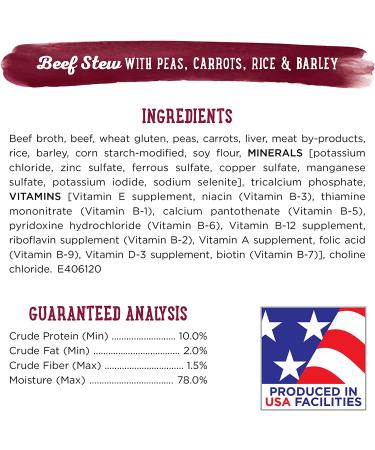 Purina Beneful High Protein Beef Stew Wet Dog Food - 8-Pack of 10 oz. Tubs - Buy Online on GoSupps.com