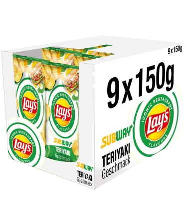 Buy Lay's Subway Chicken Teriyaki Crispy Potato Chips (9 x 150g) - Perfect for Parties Ships Internationally! - Buy Online on GoSupps.com