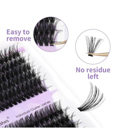 Buy Individual Eyelashes - 240 PCs DIY Cluster Eyelash Curl Mix 16-20mm for Extensions at Home - Buy Online on GoSupps.com
