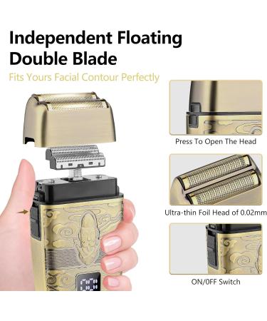 Soonsell Hair Clippers for Men - T-Blade Trimmer & Nose Hair Trimmer Set | Professional Hair Cutting & Shaving with LCD Display - Bronze 2023d - Buy Online on GoSupps.com
