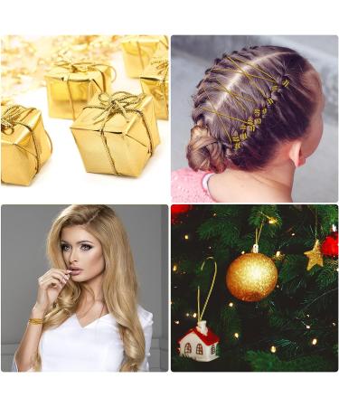 ANCIRS 4 Rolls (20 Meters) Hair Strings for Dreadlock Braids - Gold & Silver | Hair Braiding Ties for Dreads, Wedding Party DIY Crafts - Buy Online on GoSupps.com