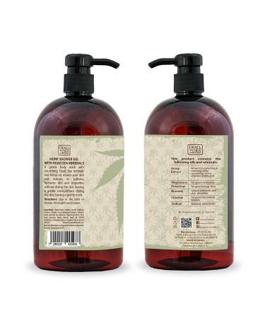 Dead Sea Collection Hemp Body Wash Set | Hydrating & Calming Dead Sea Minerals | 2-Pack (67.6 fl.oz) - Buy Online on GoSupps.com