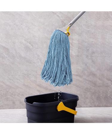 (3 Pack) Commercial Blue Cotton Looped End String Mop Head Replacements - Buy Online on GoSupps.com