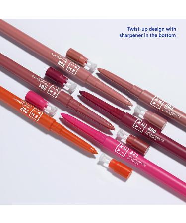  3ina 3INA Makeup The Automatic Lip Pencil 232 Coral at Sunset Long Lasting Retractable Lip Pencil Waterproof Lip Liner with Lip Liner - Buy Online on GoSupps.com