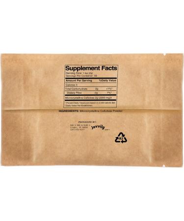 Jovvily Microcrystalline Cellulose Powder 4 oz - Fiber Supplement & Binding Agent - Buy Online on GoSupps.com