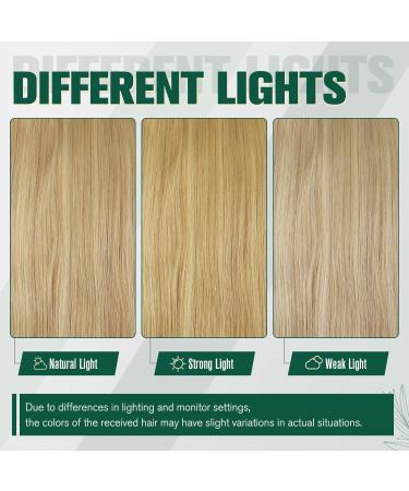 Runatur Remy Real Hair Extensions 50cm - Blonde Highlight #16P24 Smooth & Premium Quality Ideal for Sew-Ins 100g - Buy Online on GoSupps.com