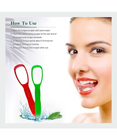 Premium Plastic Tongue Cleaner for Bad Breath | Oral Health Care Tool | Travel Friendly | Easy to Use for Adults & Kids (Set of 3 - Buy Online on GoSupps.com