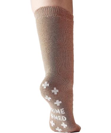 PrimeMed Adult Ankle-Length Slipper Socks - Tan XXL (6 Pairs) - Buy Online on GoSupps.com