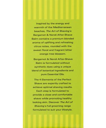 The Art of Shaving After-Shave Balm for Men - Bergamot Neroli 3.3 oz - Sensitive Skin Moisturizer - Buy Online on GoSupps.com