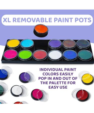 Children's Make-Up Set | Blue Squid Pro 12x10g - Safe Face Paint & Body Paint for Kids & Adults | Carnival & Halloween Ready - Buy Online on GoSupps.com