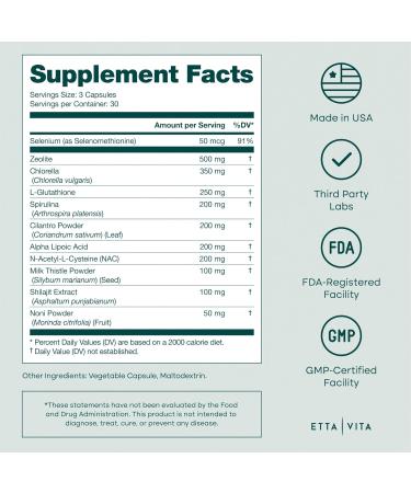 Liver Cleanse Detox & Repair - Zeolite Detox Supplement for Gut Health Cognition & Natural Energy - Glutathione NAC Chlorella Spirulina ALA Cilantro Milk Thistle Noni & Shilajit (Made in USA) - Buy Online on GoSupps.com