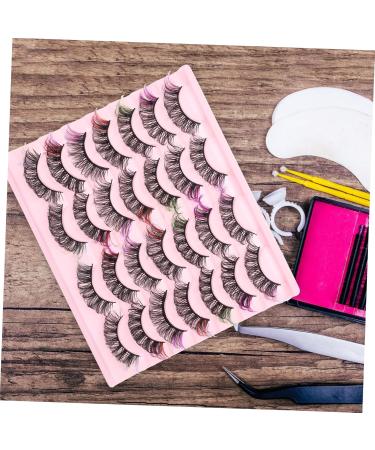 minkissy 14 Pairs False Eyelashes Fake Lashes Fake Eyelashes Cluster Lashes Fluffy Eyelashes Colored Lashes Makeup Eyelashes Individual Lashes Color Lashes Extend Imitation Multi-layer - Buy Online on GoSupps.com